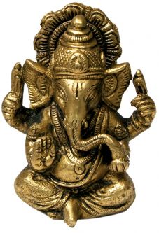 Brass Ganesh 2 inch